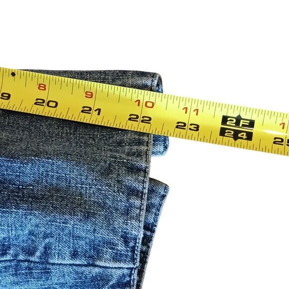 Vintage Denim Long Jacket Coat Removable Faux Fur Collar Faded Glory Size Medium - Picture 9 of 16